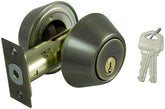 ProSource DB82V-PS Deadbolt, 3 Grade, Antique Brass, 2-3/8 to 2-3/4 in Backset, KW1 Keyway, 1-3/8 to 1-3/4 in Thick Door